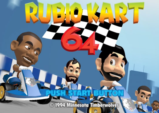 The Minnesota Timberwolves Rubio Kart